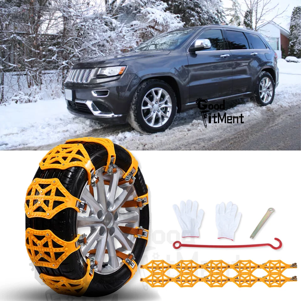 Cadenas de nieve para Jeep Grand Cherokee 10 piezas/juego cadenas antideslizantes para automóviles cadenas de neumáticos Foto 1 de 4