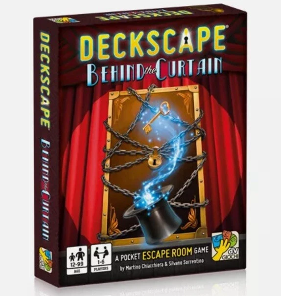 Deckscape Behind The Curtain Escape Room Card Game Davinci Games DVG 5704 Party - Image 1 of 1