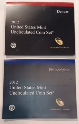2012 US Mint Set 28 Coin Uncirculated Set Complete Philadelphia & Denver W/ OGP - Image 1 of 4