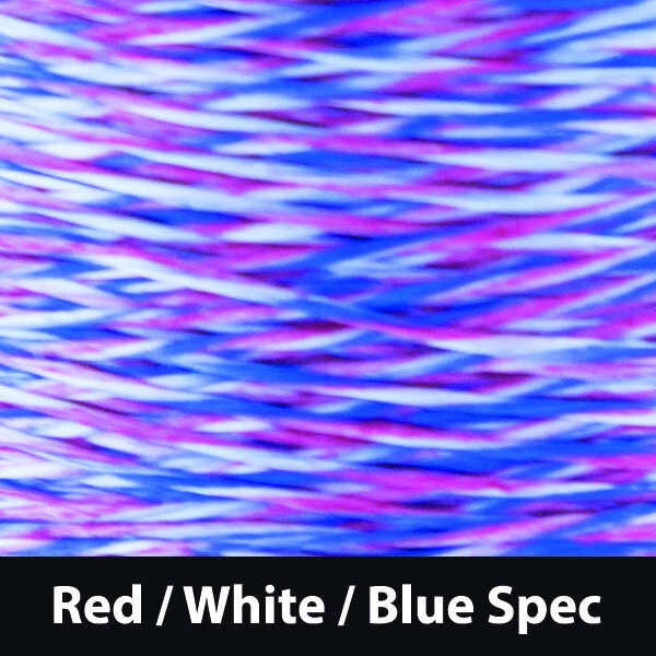 Red/White/Blue Speckled 1/8lb BCY 452X / 452XtraBowstring Material Bow String  - Image 1 of 1