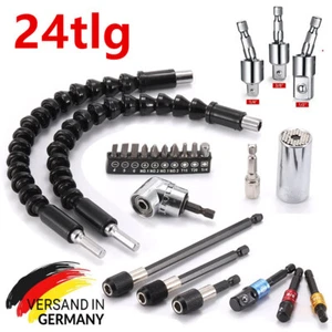 24x Winkelschrauber-Vorsatz Adapter Winkelaufsatz Akkuschrauber Bithalter 1/4" - Bild 1 von 8
