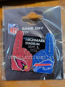 Buffalo Bills VS Arizona Cardinals Game day Pin 9/8/2024 Highmark  Stadium NEW - Picture 1 of 1