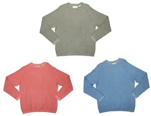 Suéter Pullover Manga Larga Cuello Redondo Tejido Texturizado Vintage Impermeable Nuevo con Etiquetas - Imagen 1 de 4