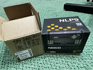 NOCO Lithium NLP9, Group 9, 400A Lithium Powersport Battery, 12V 3Ah Battery - Picture 1 of 2