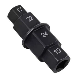 Motorcycle Front & Rear Wheel Axle Spindle Driver Tool Hex Socket 17 19 22 24mm - Picture 1 of 7