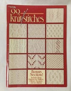 Leisure Arts 99 Knit Stitches #2973 Plus Bonus Section W/ Basic Patterns - Imagen 1 de 2