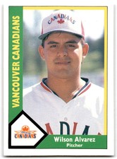 1990 CMC Wilson Alvarez VZ Vancouver Canadians #1 Chicago White Sox