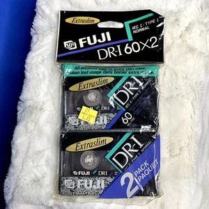 Vintage Fuji DR-I 60 minute SEALED AUDIO BLANK CASSETTE TAPES NORMAL - Picture 1 of 3