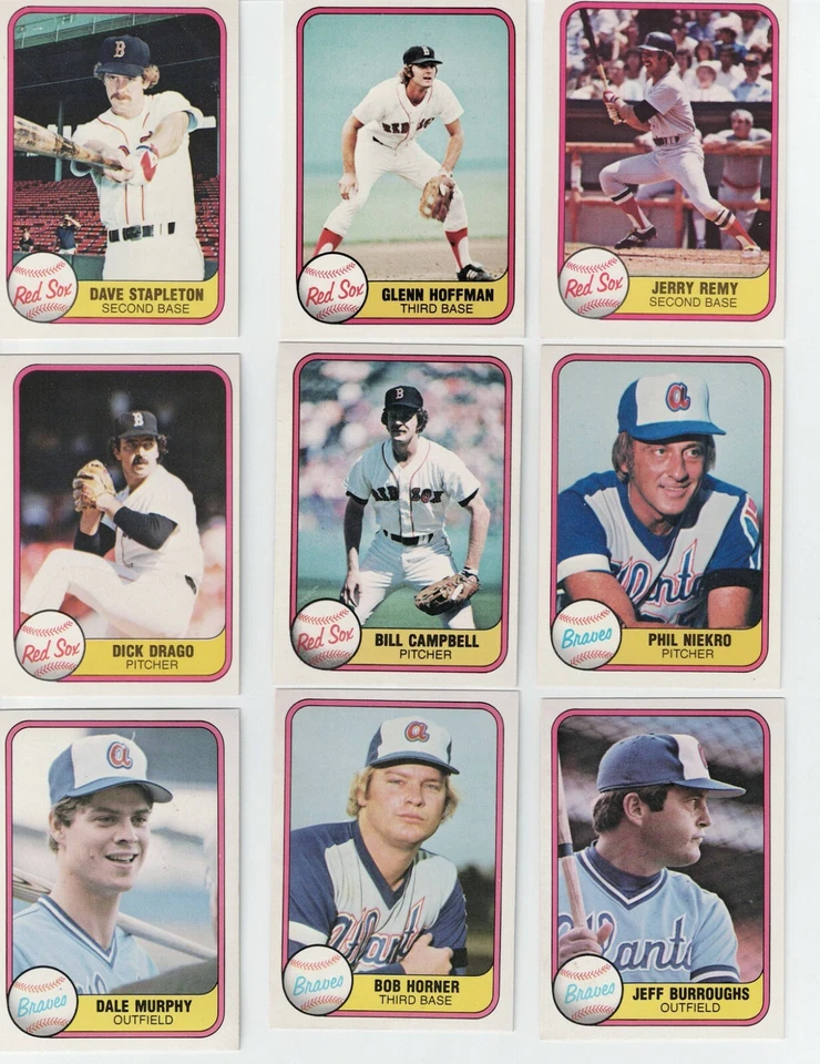 Beisebol 1981 Fleer complete seu conjunto 1-250 - Imagem 1 de 1