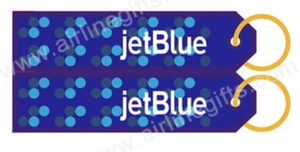 13337 JET BLUE AVIATION FABRIC KEYRING KEY RING - Picture 1 of 1