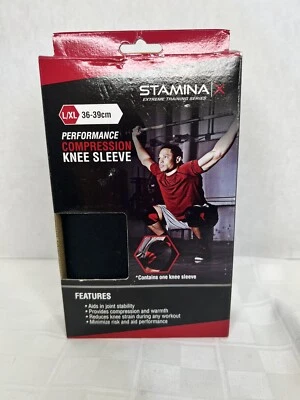 Manga Rodillera Compresión STAMINA L/XL 36-39cm Fitness Baloncesto Correr Nueva Foto 1 de 2