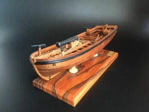 Kit modelo de barco cañón armado con costillas completas escala 1/36 14" de madera - Imagen 1 de 11