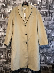 Topshop Tall Chuck On Coat In Sage - Picture 1 of 5