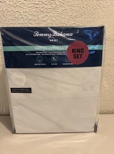 Tommy Bahama King Super Soft Cotton Sheet Set Of 4 112”X102” Off White NEW - Picture 1 of 5