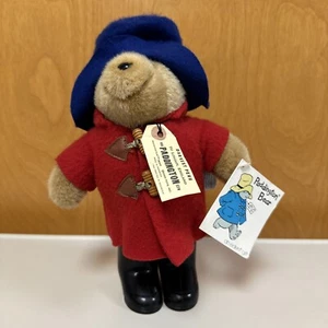 Vintage Paddington Bear Plush Darkest Peru to London England W/ TAGS 11” - Picture 1 of 16