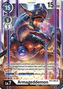 Armageddemon - BT5-085 - Carta TCG Digimon super rara - Bianca - Foto 1 di 2