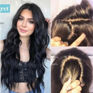 Loose Wavy 5x5 Silk Base Full Lace Human Hair Wig Glueless Silk Top Lace Wig - Picture 1 of 14