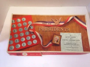 1965 Meet the Presidents Game 35 Presidential Coins Tokens Aluminum - Picture 1 of 11