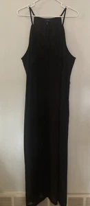 Jessica Simpson Lined Black Chiffon Sleeveless Maxi Dress Size 3X - Picture 1 of 12
