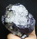 1,69 lb particules plus grosses spécimen minéral cristal fluorite violet et bismuthinite