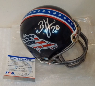 1/1 BRIAN DAWKINS Autographed Signed NFL Mini Alternate Helmet Broncos PSA HOF - Image 1 of 2