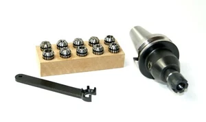 Portabrocas de fresa ER16M BT40 en juego con juego ER16 y mini llave - Imagen 1 de 1