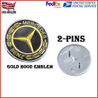 Mercedes-Benz C CL CLK CLS E GL GLK ML SL R S GOLD Hood Emblem Badge Genuine OE Mercedes-Benz GLS
