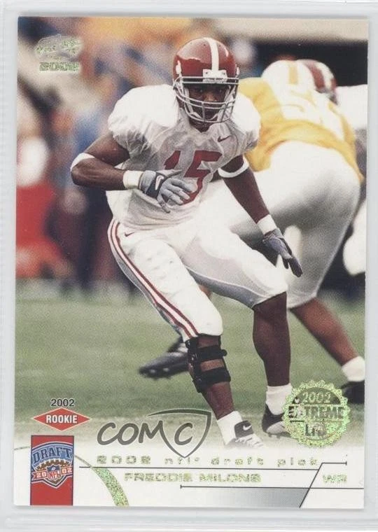 2002 Pacific Extreme LTD Missing Serial Number Freddie Milons #452 Rookie RC - Image 1 of 2