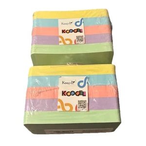 300 Pcs Index Cards, 5 Colors 3 x 5" with Rings Prehole, Round Corners-Lot of 2 - Picture 1 of 8
