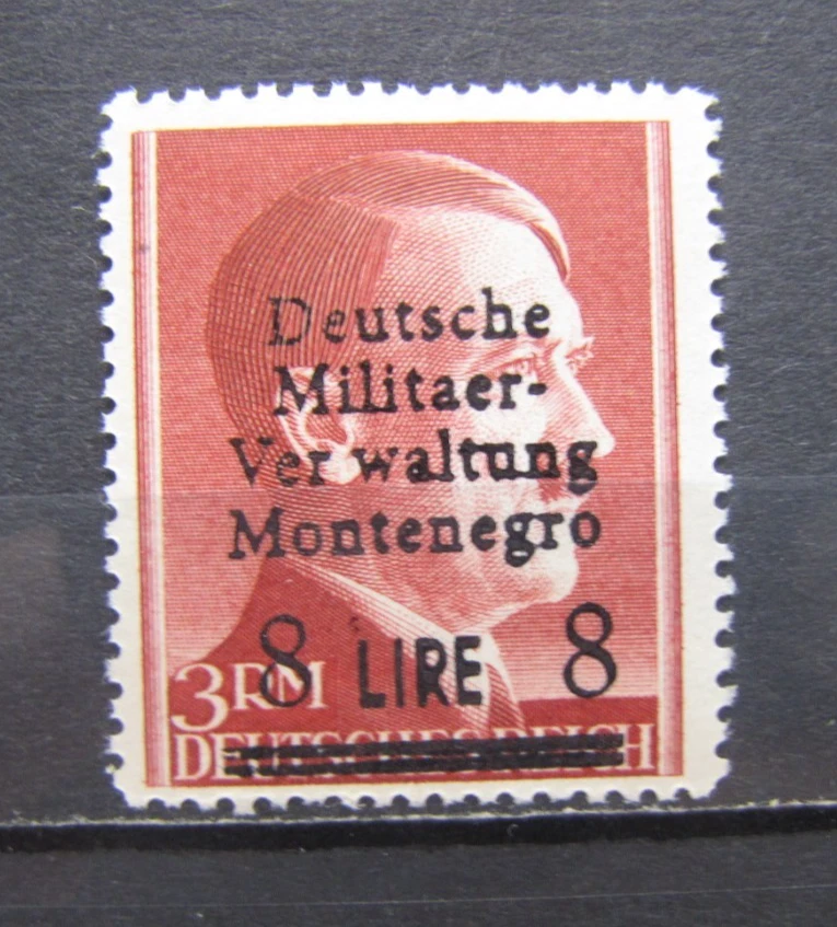 Deutsche Post LOCAL Administración Militar Alemana Montenegro embalaje original 8 liras/3 rm Foto 1 de 1