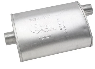 (2) Hooker Mufflers Competition Turbo 2 1/4" Inlet/2 1/4" Out Steel Aluminized Foto 1 de 3