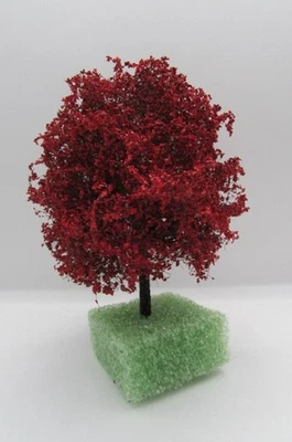 Dollhouse Miniature 4" Landscape Tree Maroon Japanese Maple CA1534 - Image 1 of 2
