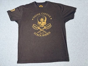 ZERO FOXTROT T-Shirt Wash With Souls Drink Coffee Stack Bodies Skull Shirt XL - Picture 1 of 9