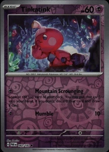 Tinkatink - 082/182 Reverse Holo Common SV04: Paradox Rift 082/182 NM - Picture 1 of 2