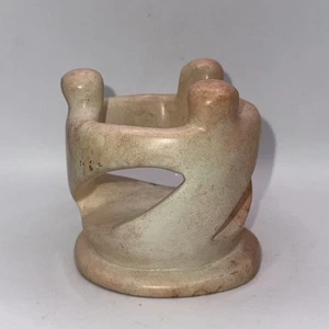 Speckstein Hergestellt in Kenia Skulptur tanzender Menschen 3 cm hoch - Bild 1 von 7