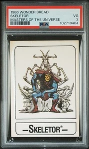 1986 Wonder Bread Masters Of The Universe Skeletor PSA 3 - Picture 1 of 2