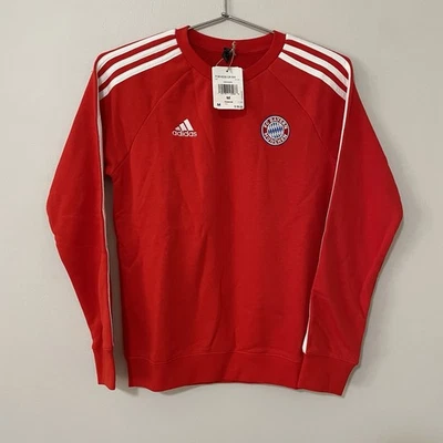 Adidas Bayern Munich 2022/23 Rojo y Blanco Crew Sudadera Niños Mediana BNWT  Foto 1 de 4