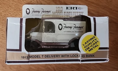 Ertl 压铸金属 1913 年型号 T 福特 F F 交付复制品银行 1/25 比例 — 第 1/4 张图片