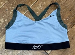 Nike Womens Blue Sports Bra Size XL Cross Back Straps - Picture 1 of 4