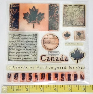 Close to my Heart CTMH - D1295 - Vintage Canada Clear Stamp Set - GUC - Picture 1 of 7