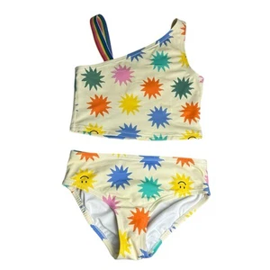 Hanna Andersson Size 130 (8) Sunshine Tankini 2 Piece Swim Suit - Picture 1 of 5