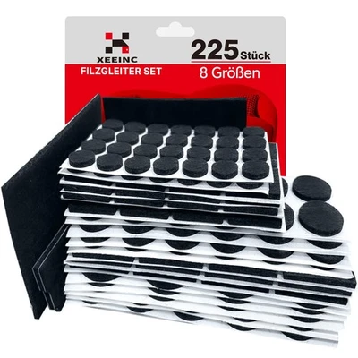 Filzgleiter Selbstklebend 225 Stück | Filzgleiter für Stühle Mit Idealer Kleb... - Bild 1 von 4