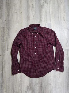 Abercrombie & Fitch gingham check Mens Dress Shirt Size Small - Picture 1 of 4