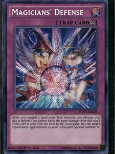 Yu-Gi-Oh! Magicians' Defense MVP1-ENS28 Secreto Raro 1ª Edición Casi Nuevo - Imagen 1 de 1