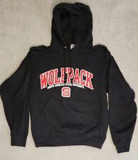 NC STATE WOLFPACK Black Hoodie Sweatshirt Adult Small Logo
