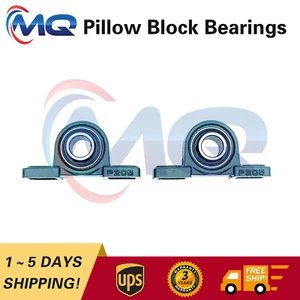 Par de 2 rodamientos de bloque de almohada totalmente nuevos UCP205-16 1" orificio 2 pernos base sólida - Imagen 1 de 6