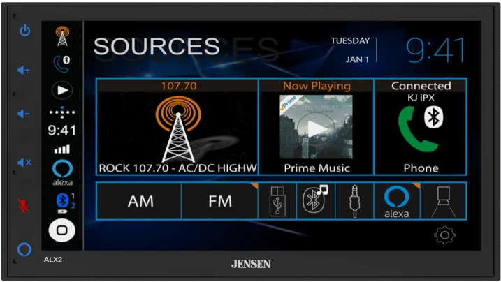 Fits Nissan Altima 2001-2018 Jensen Mechless CMR 8629 Receiver Bluetooth 7''  - Image 1 of 1