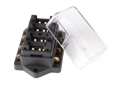 12V/24V KFZ LKW Auto Boot Sicherungshalter Sicherungsdose Sicherungskasten 4fach - Bild 1 von 3