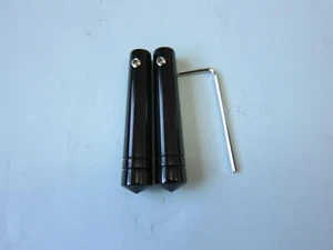 Lowrider Hydraulics switch extensions aluminum anodized, 2 pcs, black & wrench - Picture 1 of 7