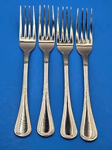 Wallace Royal Thread 18/10 Stainless Salad Forks Set of 4 - Picture 1 of 2